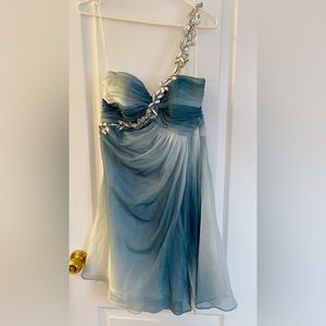 Ombre Strapless Dress